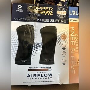 Copper Fit Elite Compression Knee Sleeve 2-Pack